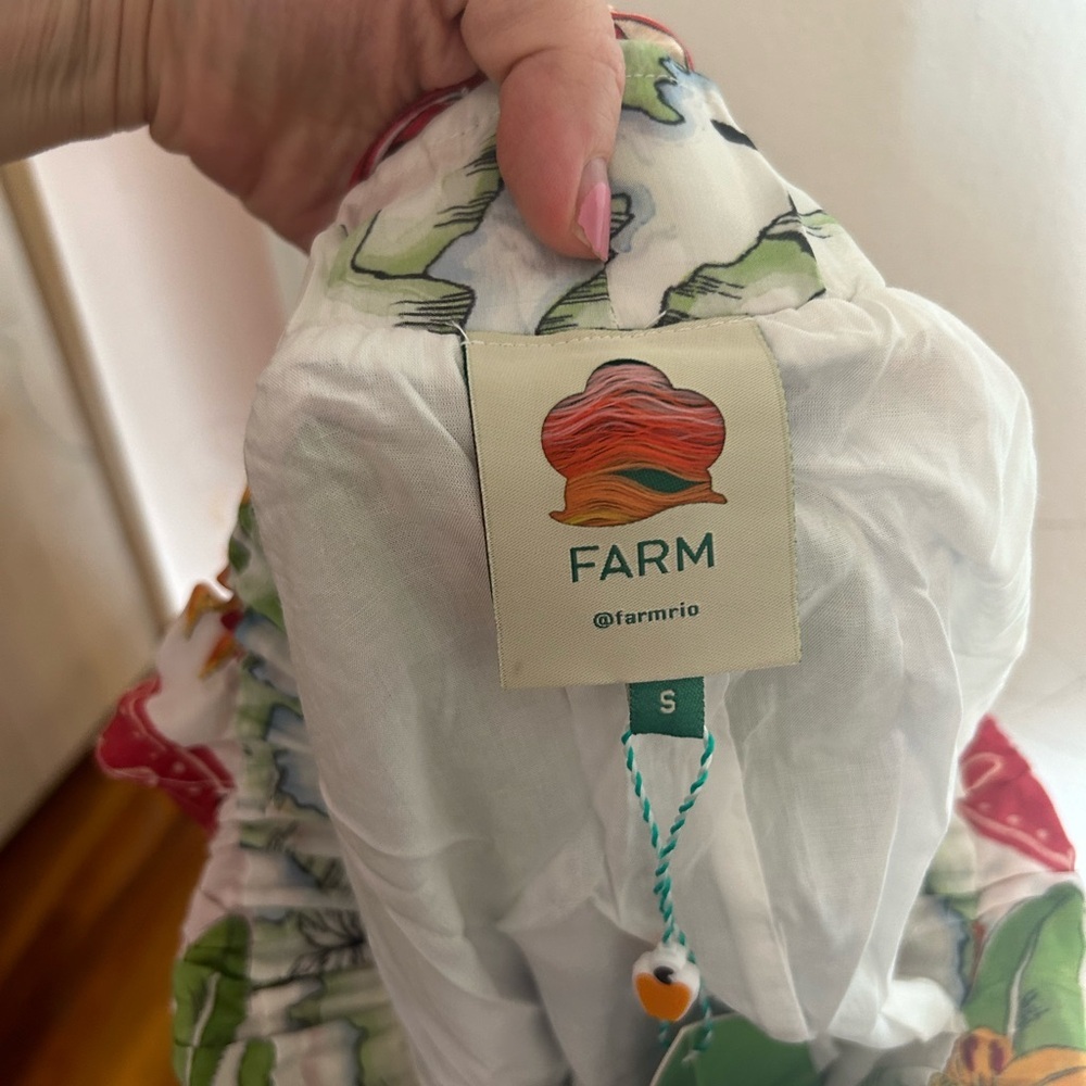 NWT FARM Rio Tropical Destination Kimono Sleeve midi dress - Picture 9 of 10